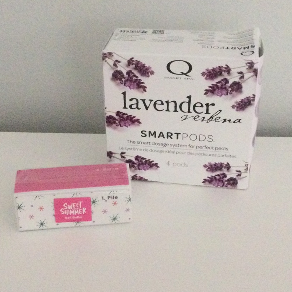 Pedicure -SMART SPA LAVENDER VERBENA - 4 STEP SYSTEM SMART POD plus Bonus Buffer